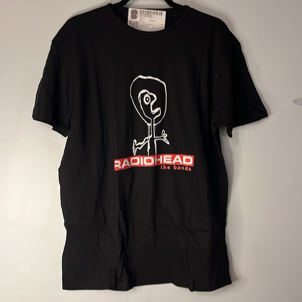 NWT RAIDOHEAD men’s or women’s Band T-Shirt Size Large Black Unisex 90s rock ban